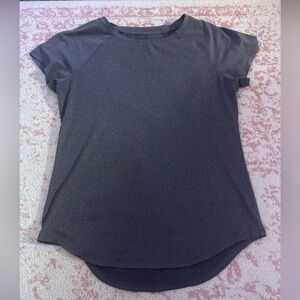 Women's Gray Short Sleeve Top